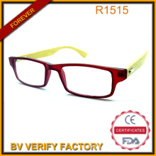 Thin Clear Frame 100% Handmade Natural Bamboo Temples Reading Glasses for Summer China Manufacturer R1516